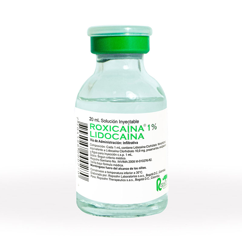 Roxicaina 1% Simple 20 Ml