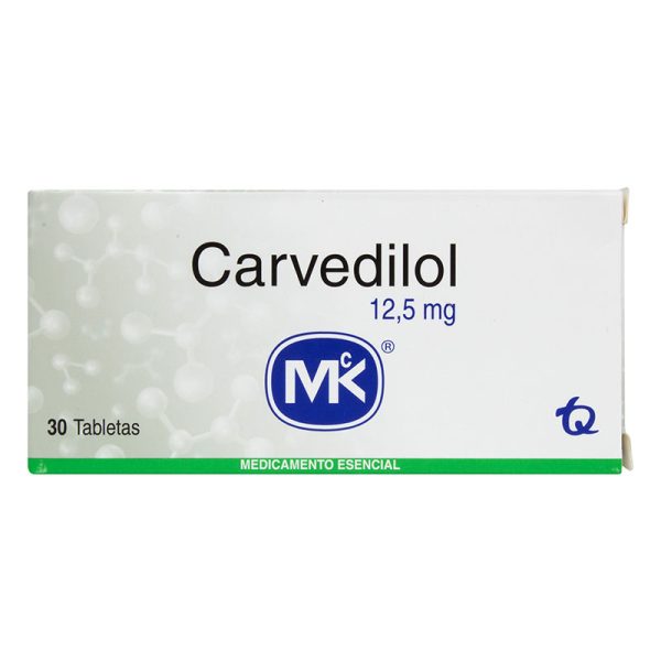 Carvedilol 12.5 Mg 30 Tabletas Mk(M)14820