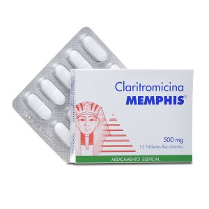 Claritromicina 500 Mg 10 Tabletas Mp