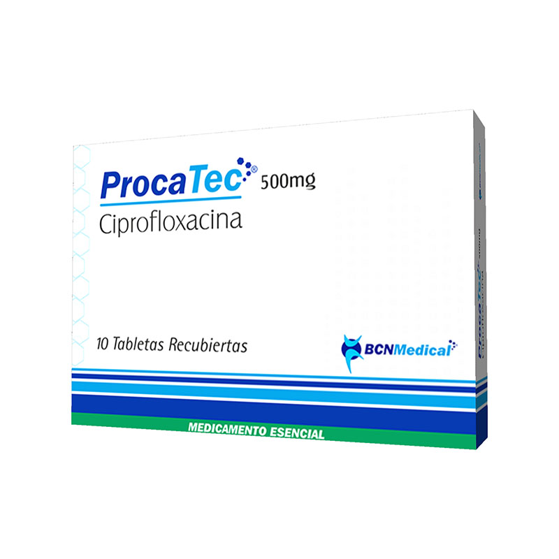 Procatec 500 Mg Ciprofloxacina 10 Tabletas