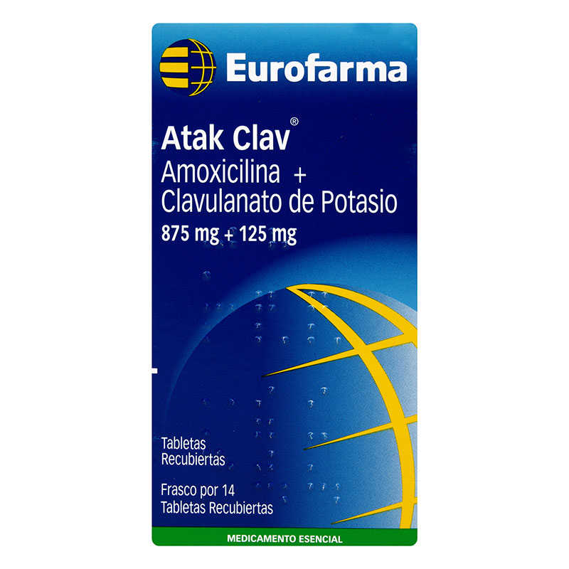 Atak Clav 875 Mg 14 Tabletas(3%+)