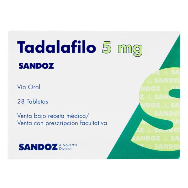 Tadalafilo 5 Mg 28 Tabletas