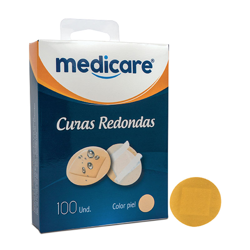 Curas Medicare Redondas C.Piel 100 Uds