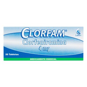 Clorfam 4 Mg 20 Tabletas Lb