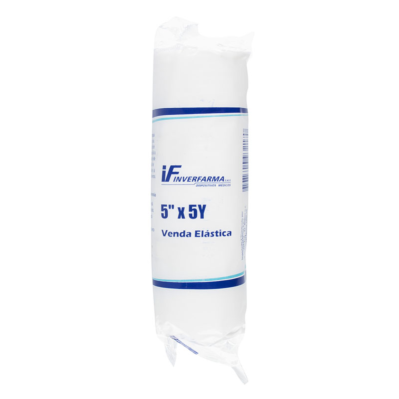 Venda Elastica Blanca 5X5 Inverfarma